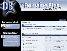 Tablet Screenshot of domainebleu.ca